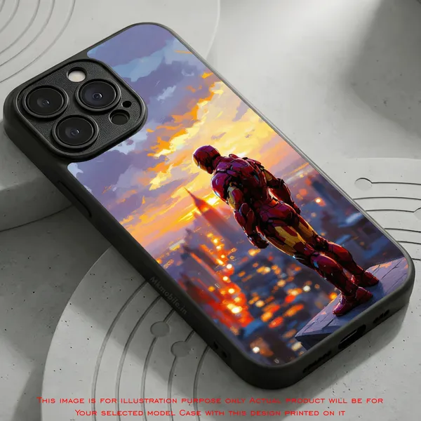 Iron_Man_Sunset_Cityscape_Design_Printed_Premium_Glossy_Back_Case_Cover_With_Camera_Protection_Mk000126_Bx