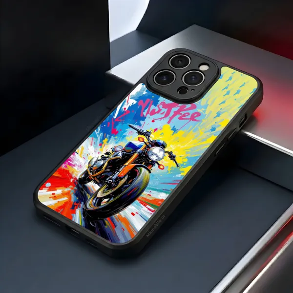 Multicolor_Artistic_Motorcycle_Design_Printed_Premium_Glossy_Back_Case_Cover_With_Camera_Protection_Mk000136_Bx