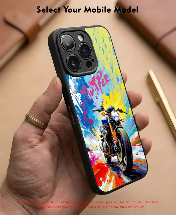 Multicolor_Artistic_Motorcycle_Design_Printed_Premium_Glossy_Back_Case_Cover_With_Camera_Protection_Mk000136_Bx