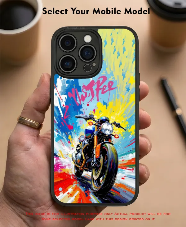 Multicolor_Artistic_Motorcycle_Design_Printed_Premium_Glossy_Back_Case_Cover_With_Camera_Protection_Mk000136_Bx