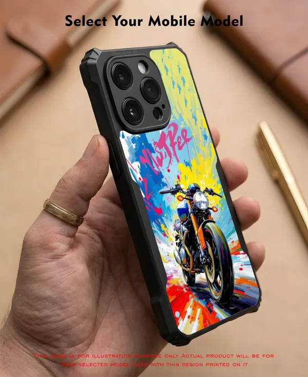 Multicolor_Artistic_Motorcycle_Design_Printed_Bumper_Glossy_Back_Case_Cover_With_Camera_Protection_Mk000136_Ip