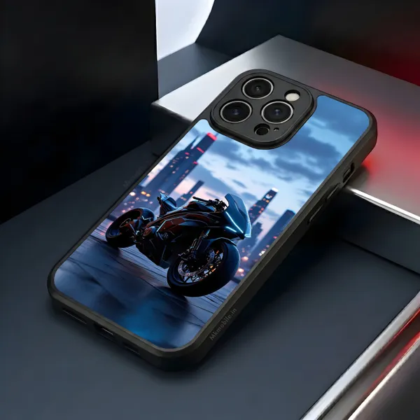 Black_Sports_Bike_City_Skyline_Design_Printed_Premium_Glossy_Back_Case_Cover_With_Camera_Protection_Mk000140_Bx