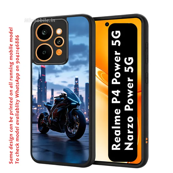 Black_Sports_Bike_City_Skyline_Design_Printed_Premium_Glossy_Back_Case_Cover_With_Camera_Protection_For_Realme_P4_Power_5G_/_Narzo_Power_5G_Mk000140_Bx