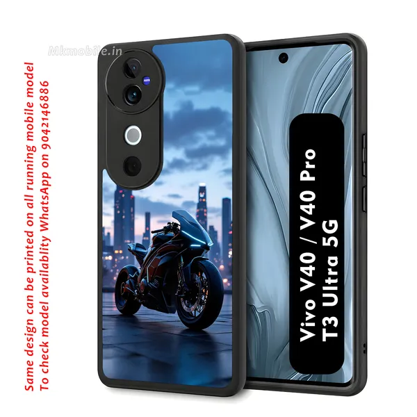Black_Sports_Bike_City_Skyline_Design_Printed_Premium_Glossy_Back_Case_Cover_With_Camera_Protection_For_Vivo_V40_5G_/_V40_Pro_5G_/_T3_Ultra_5G_Mk000140_Bx