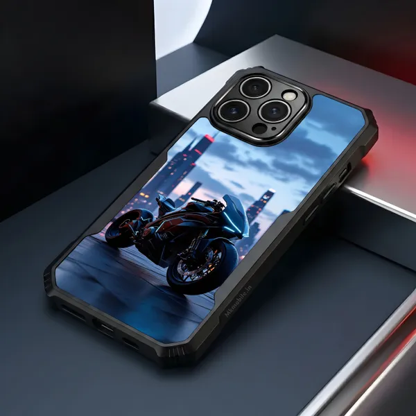 Black_Sports_Bike_City_Skyline_Design_Printed_Bumper_Glossy_Back_Case_Cover_With_Camera_Protection_Mk000140_Ip