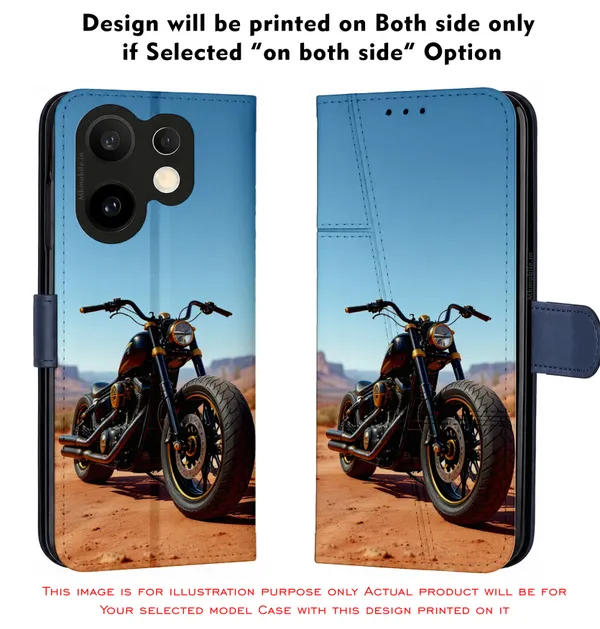 Black_Motorcycle__Design_Printed_Flip_Case_Cover_With_Camera_Protection_Mk000141_Fcuv