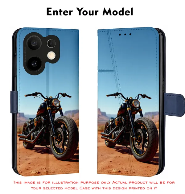 Black_Motorcycle__Design_Printed_Flip_Case_Cover_With_Camera_Protection_Mk000141_Fcuv