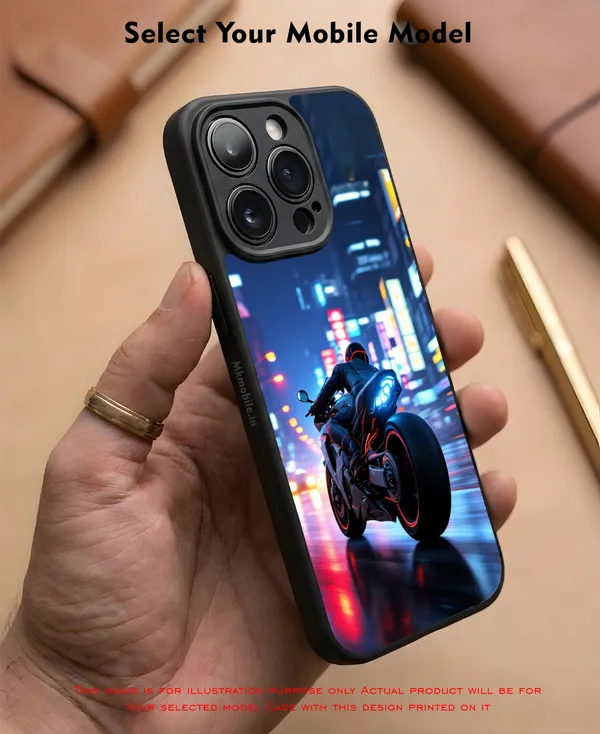Motorcycle_Night_City_Design_Printed_Premium_Glossy_Back_Case_Cover_With_Camera_Protection_Mk000142_Bx