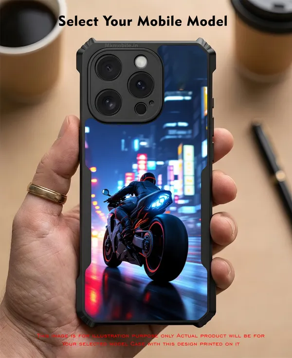 Motorcycle_Night_City_Design_Printed_Bumper_Glossy_Back_Case_Cover_With_Camera_Protection_Mk000142_Ip