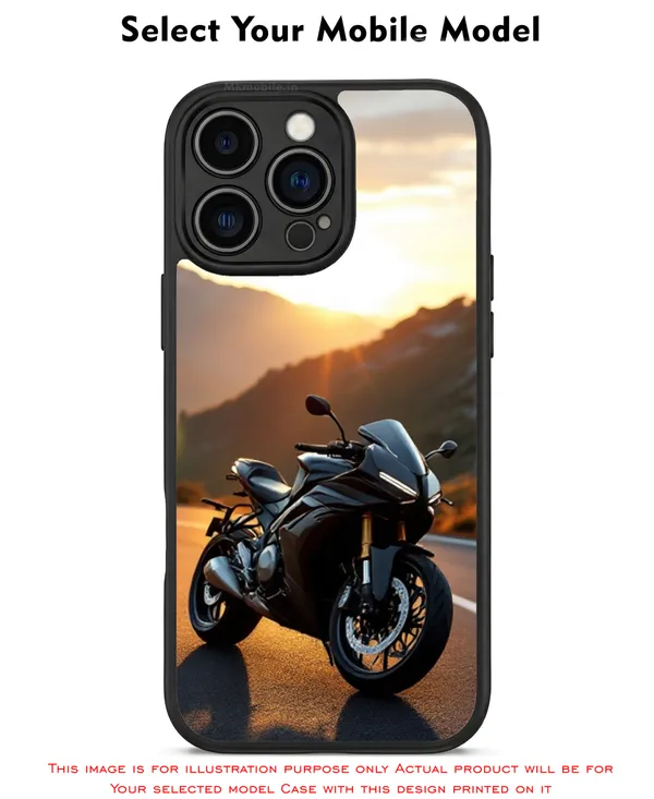 Motorcycle_Sunset_Scenic_Design_Printed_Premium_Glossy_Back_Case_Cover_With_Camera_Protection_Mk000143_Bx