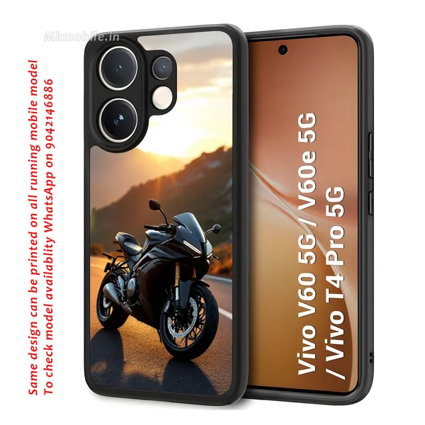 Motorcycle_Sunset_Scenic_Design_Printed_Premium_Glossy_Back_Case_Cover_With_Camera_Protection_For_Vivo_V60_5G_/_V60e_/_T4_Pro_5G_Mk000143_Bx