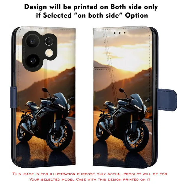 Motorcycle_Sunset_Scenic_Design_Printed_Flip_Case_Cover_With_Camera_Protection_Mk000143_Fcuv
