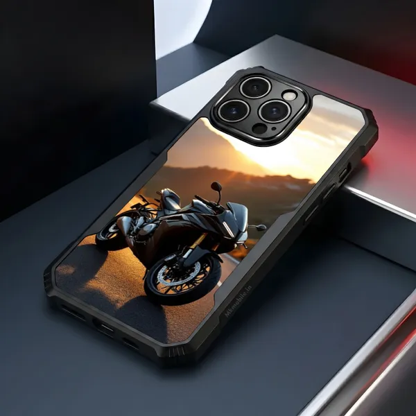 Motorcycle_Sunset_Scenic_Design_Printed_Bumper_Glossy_Back_Case_Cover_With_Camera_Protection_Mk000143_Ip