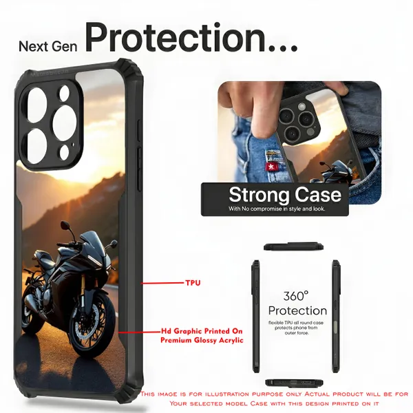 Motorcycle_Sunset_Scenic_Design_Printed_Bumper_Glossy_Back_Case_Cover_With_Camera_Protection_Mk000143_Ip