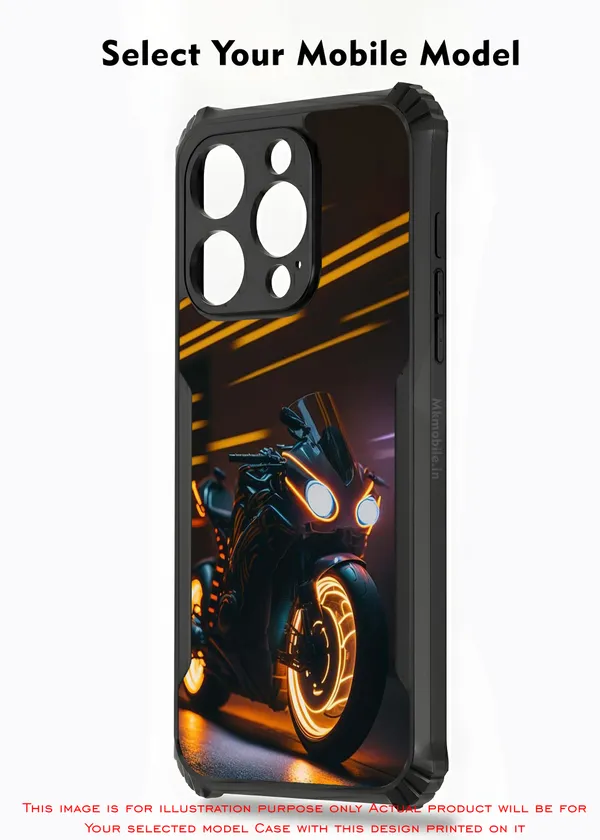 Black_Motorcycle_Design_Printed_Bumper_Glossy_Back_Case_Cover_With_Camera_Protection_Mk000151_Ip