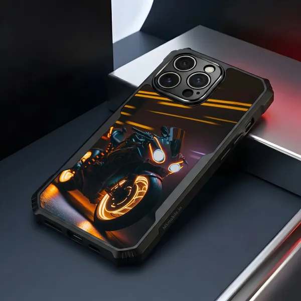 Black_Motorcycle_Design_Printed_Bumper_Glossy_Back_Case_Cover_With_Camera_Protection_Mk000151_Ip
