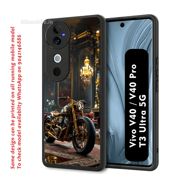 Black_And_Gold_Luxury_Motorcycle_Design_Printed_Premium_Glossy_Back_Case_Cover_With_Camera_Protection_For_Vivo_V40_5G_/_V40_Pro_5G_/_T3_Ultra_5G_Mk000152_Bx