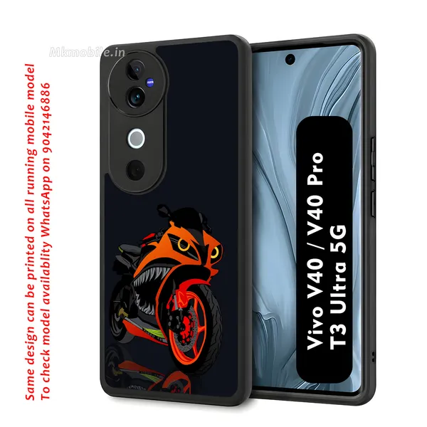 Black_Motorcycle_Design_Printed_Premium_Glossy_Back_Case_Cover_With_Camera_Protection_For_Vivo_V40_5G_/_V40_Pro_5G_/_T3_Ultra_5G_Mk000153_Bx