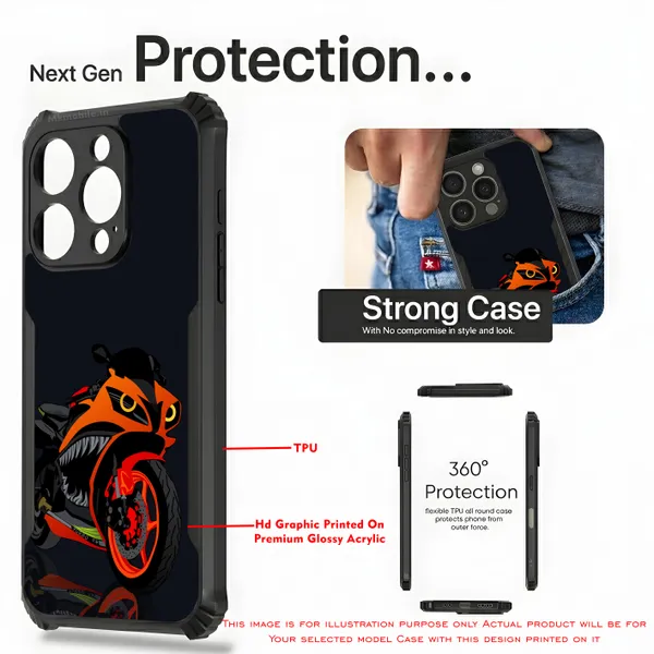 Black_Motorcycle_Design_Printed_Bumper_Glossy_Back_Case_Cover_With_Camera_Protection_Mk000153_Ip