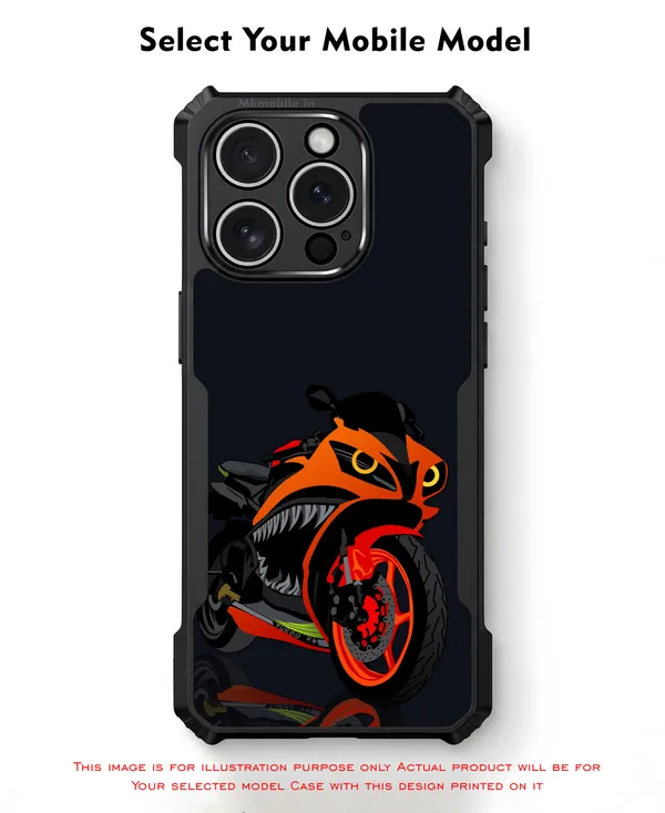 Black_Motorcycle_Design_Printed_Bumper_Glossy_Back_Case_Cover_With_Camera_Protection_Mk000153_Ip