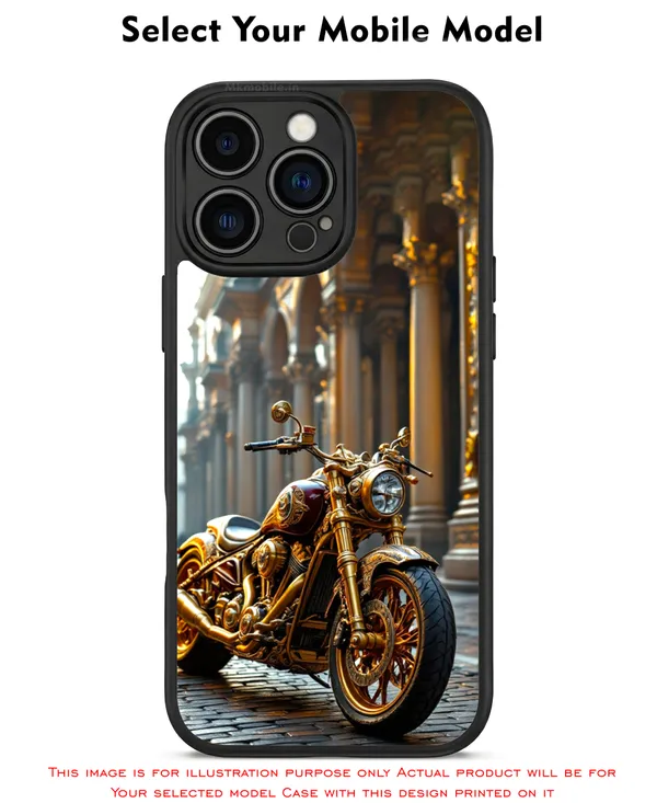 Golden_Motorcycle_Design_Printed_Premium_Glossy_Back_Case_Cover_With_Camera_Protection_Mk000154_Bx
