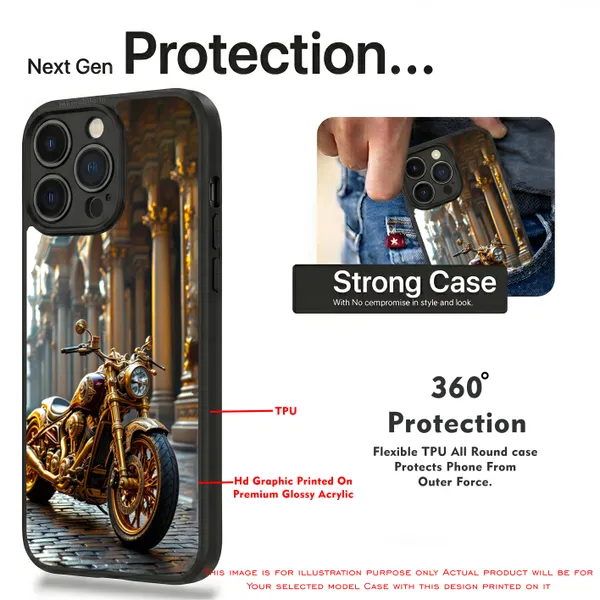 Golden_Motorcycle_Design_Printed_Premium_Glossy_Back_Case_Cover_With_Camera_Protection_Mk000154_Bx