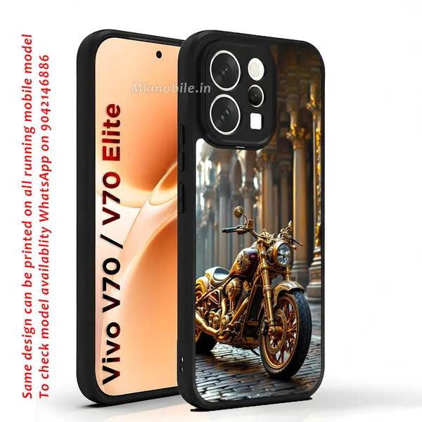 Golden_Motorcycle_Design_Printed_Premium_Glossy_Back_Case_Cover_With_Camera_Protection_For_Vivo_V70_5G_/_V70_5G_Elite_Mk000154_Bx