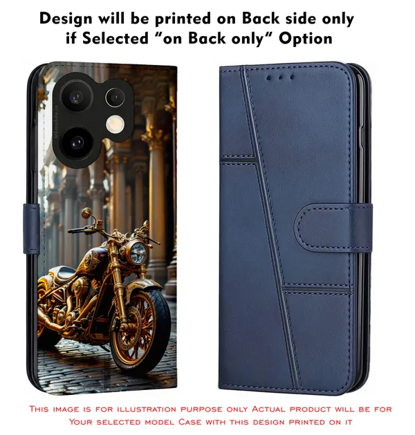 Golden_Motorcycle_Design_Printed_Flip_Case_Cover_With_Camera_Protection_Mk000154_Fcuv