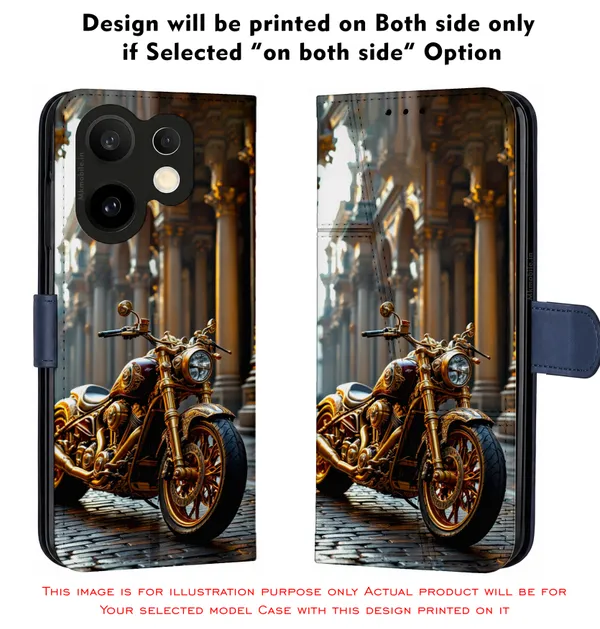 Golden_Motorcycle_Design_Printed_Flip_Case_Cover_With_Camera_Protection_Mk000154_Fcuv