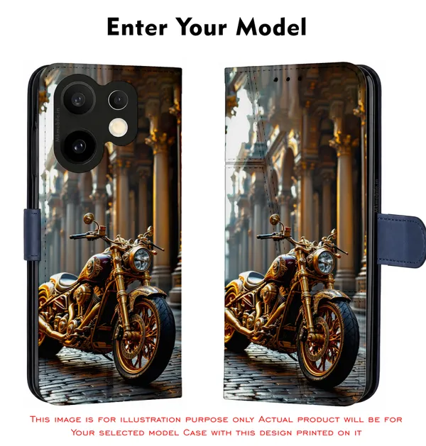 Golden_Motorcycle_Design_Printed_Flip_Case_Cover_With_Camera_Protection_Mk000154_Fcuv