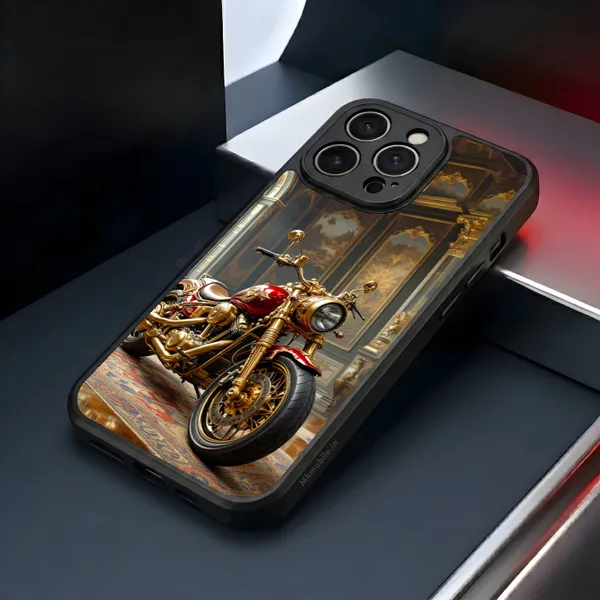 Gold_Motorcycle_Design_Printed_Premium_Glossy_Back_Case_Cover_With_Camera_Protection_Mk000155_Bx