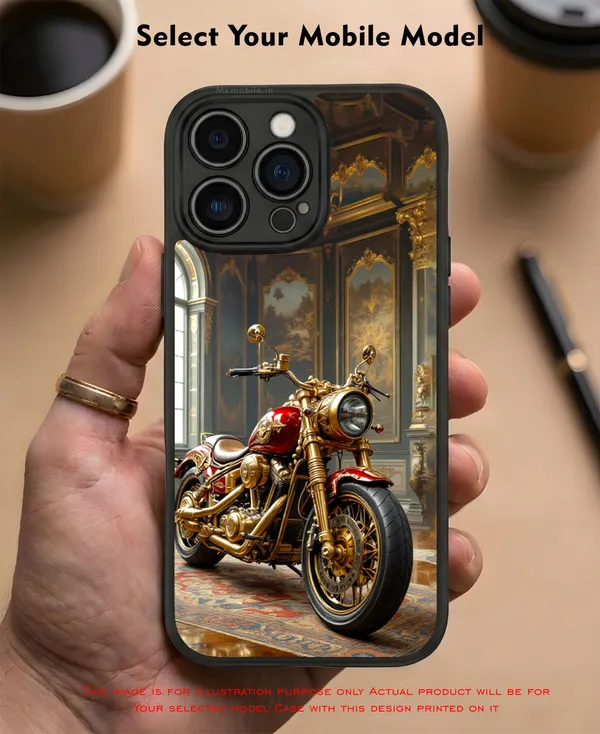 Gold_Motorcycle_Design_Printed_Premium_Glossy_Back_Case_Cover_With_Camera_Protection_Mk000155_Bx