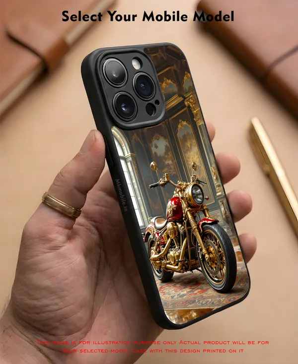 Gold_Motorcycle_Design_Printed_Premium_Glossy_Back_Case_Cover_With_Camera_Protection_Mk000155_Bx