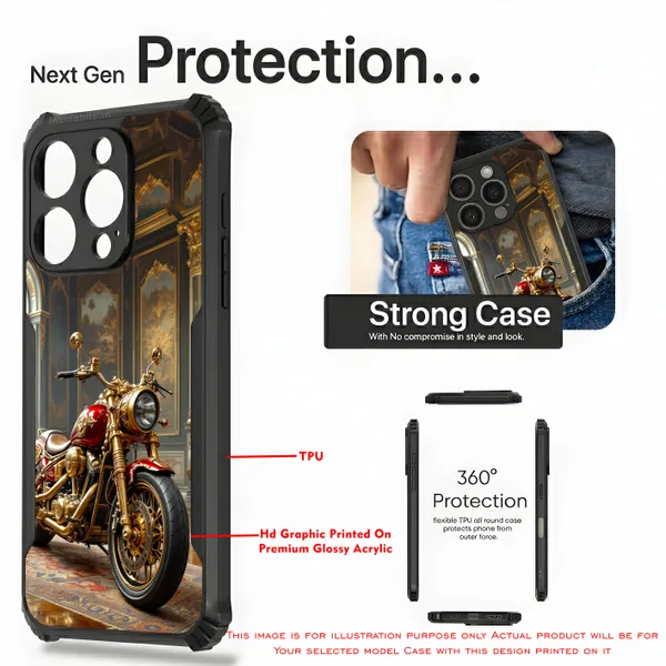 Gold_Motorcycle_Design_Printed_Bumper_Glossy_Back_Case_Cover_With_Camera_Protection_Mk000155_Ip