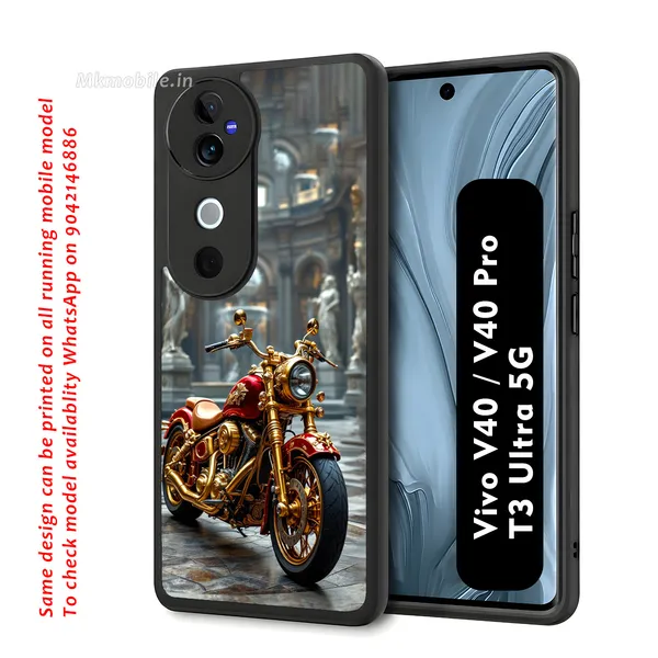 Red_And_Gold_Motorcycle_Design_Printed_Premium_Glossy_Back_Case_Cover_With_Camera_Protection_For_Vivo_V40_5G_/_V40_Pro_5G_/_T3_Ultra_5G_Mk000156_Bx