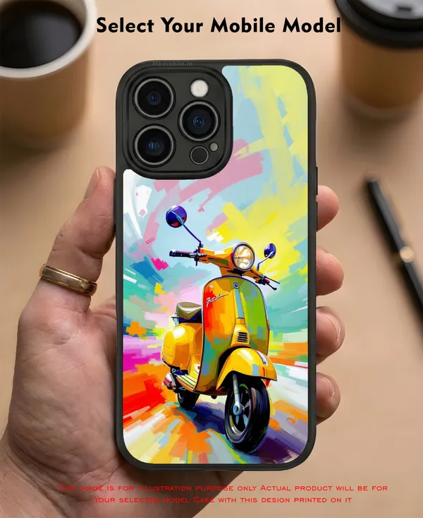 Vibrant_Scooter_Watercolor_Art_Design_Printed_Premium_Glossy_Back_Case_Cover_With_Camera_Protection_Mk000158_Bx