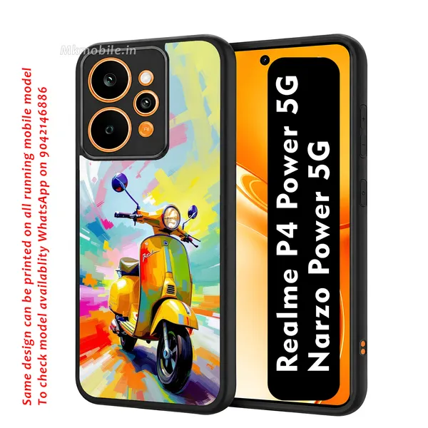 Vibrant_Scooter_Watercolor_Art_Design_Printed_Premium_Glossy_Back_Case_Cover_With_Camera_Protection_For_Realme_P4_Power_5G_/_Narzo_Power_5G_Mk000158_Bx