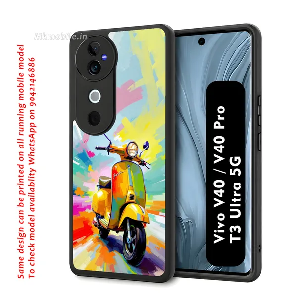 Vibrant_Scooter_Watercolor_Art_Design_Printed_Premium_Glossy_Back_Case_Cover_With_Camera_Protection_For_Vivo_V40_5G_/_V40_Pro_5G_/_T3_Ultra_5G_Mk000158_Bx