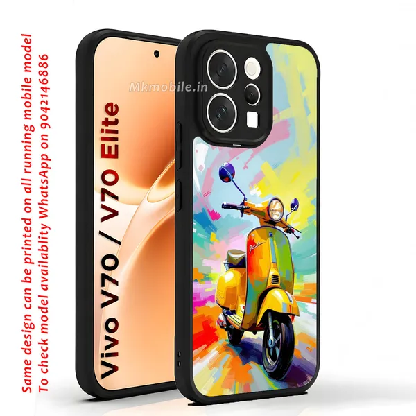 Vibrant_Scooter_Watercolor_Art_Design_Printed_Premium_Glossy_Back_Case_Cover_With_Camera_Protection_For_Vivo_V70_5G_/_V70_5G_Elite_Mk000158_Bx