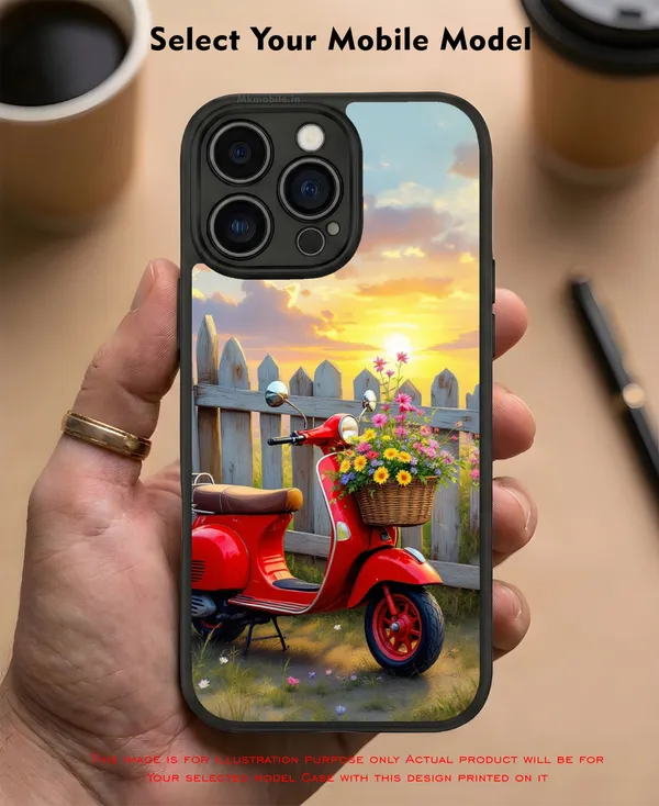 Red_Vintage_Scooter_Sunset_Design_Printed_Premium_Glossy_Back_Case_Cover_With_Camera_Protection_Mk000160_Bx