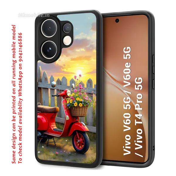Red_Vintage_Scooter_Sunset_Design_Printed_Premium_Glossy_Back_Case_Cover_With_Camera_Protection_For_Vivo_V60_5G_/_V60e_/_T4_Pro_5G_Mk000160_Bx