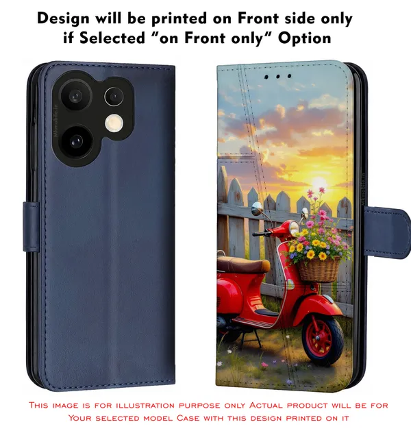 Red_Vintage_Scooter_Sunset_Design_Printed_Flip_Case_Cover_With_Camera_Protection_Mk000160_Fcuv