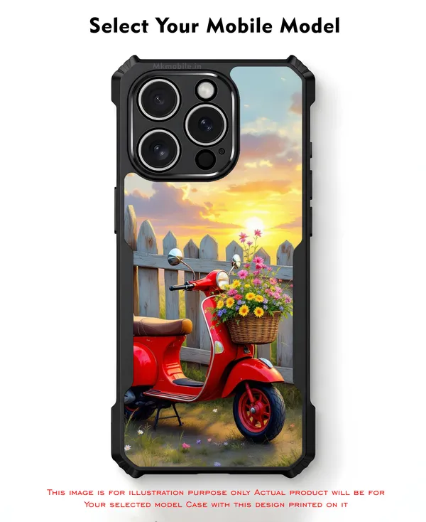 Red_Vintage_Scooter_Sunset_Design_Printed_Bumper_Glossy_Back_Case_Cover_With_Camera_Protection_Mk000160_Ip