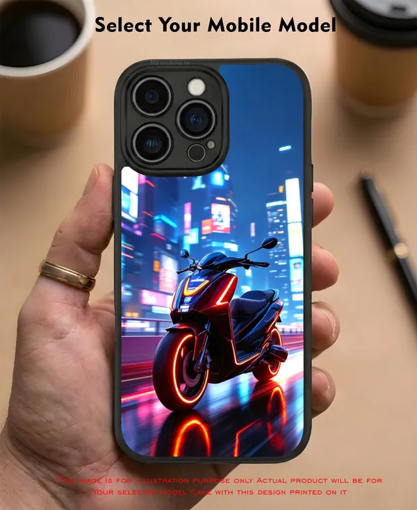 Neon_Scooter__Design_Printed_Premium_Glossy_Back_Case_Cover_With_Camera_Protection_Mk000161_Bx