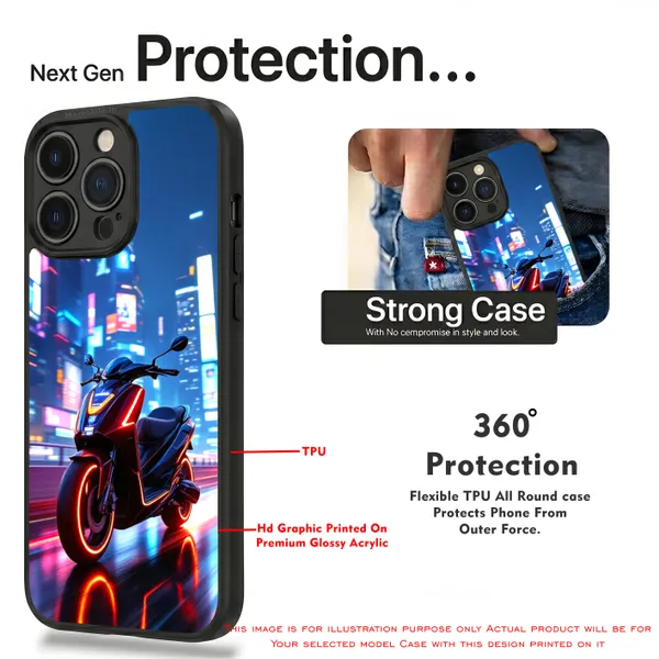 Neon_Scooter__Design_Printed_Premium_Glossy_Back_Case_Cover_With_Camera_Protection_Mk000161_Bx
