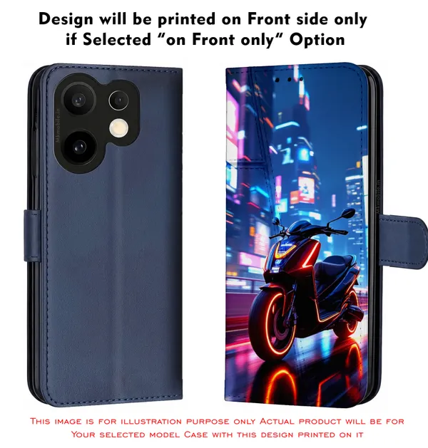 Neon_Scooter__Design_Printed_Flip_Case_Cover_With_Camera_Protection_Mk000161_Fcuv