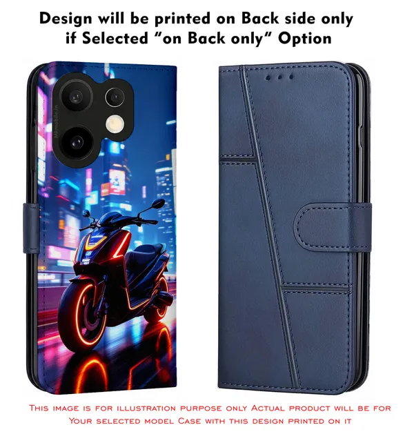 Neon_Scooter__Design_Printed_Flip_Case_Cover_With_Camera_Protection_Mk000161_Fcuv