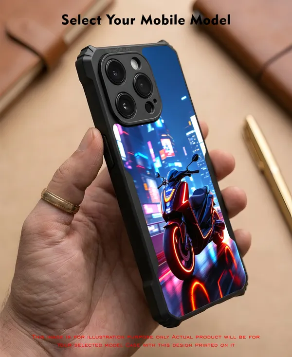 Neon_Scooter__Design_Printed_Bumper_Glossy_Back_Case_Cover_With_Camera_Protection_Mk000161_Ip