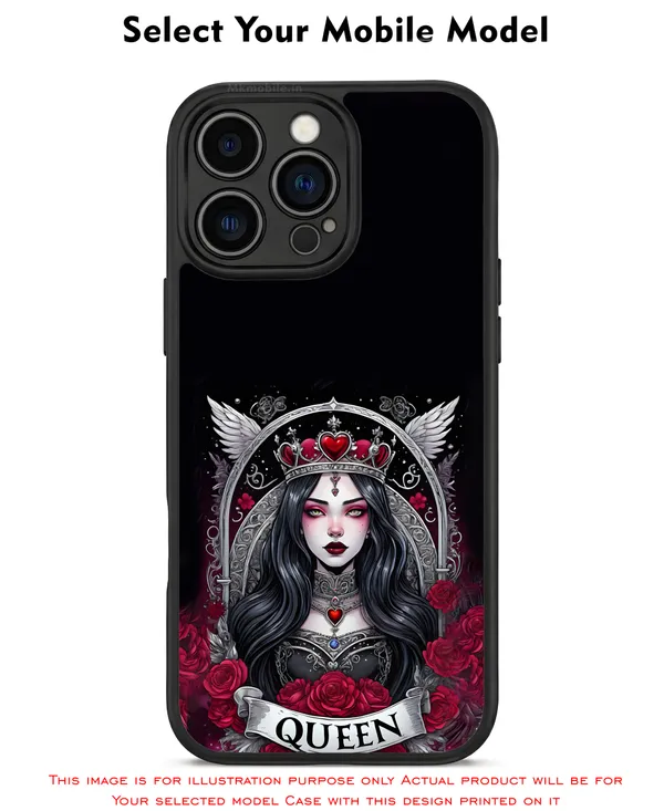 Black_Gothic_Queen__Design_Printed_Premium_Glossy_Back_Case_Cover_With_Camera_Protection_Mk000164_Bx