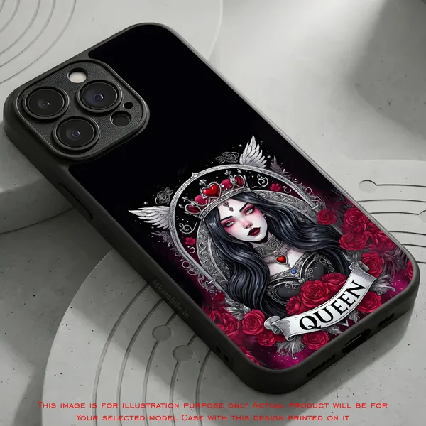 Black_Gothic_Queen__Design_Printed_Premium_Glossy_Back_Case_Cover_With_Camera_Protection_Mk000164_Bx